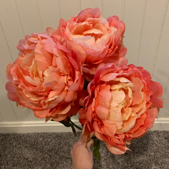 Michaels Accents Faux Peonies 3 Poshmark